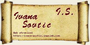 Ivana Sovtić vizit kartica